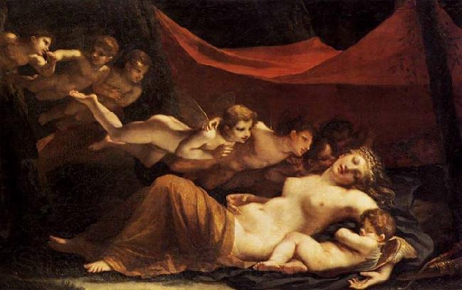 Frank Blackwell Mayer The Sleep of Venus and Cupid Spain oil painting art